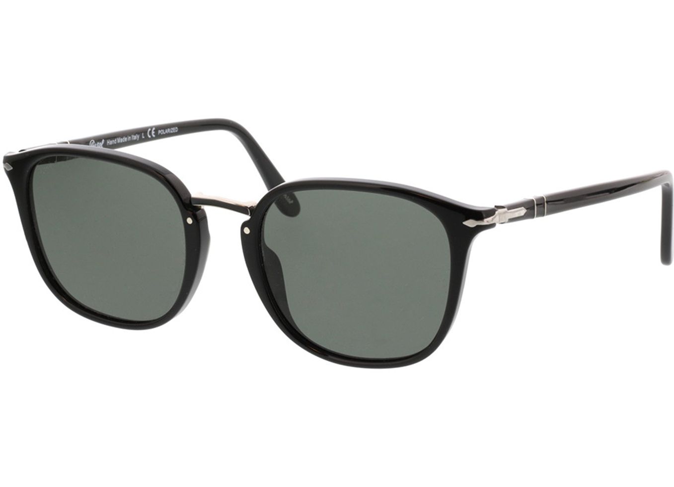 Persol PO3186S 95/58 53-21 Sonnenbrille mit Sehstärke erhältlich, Herren, Vollrand, Eckig