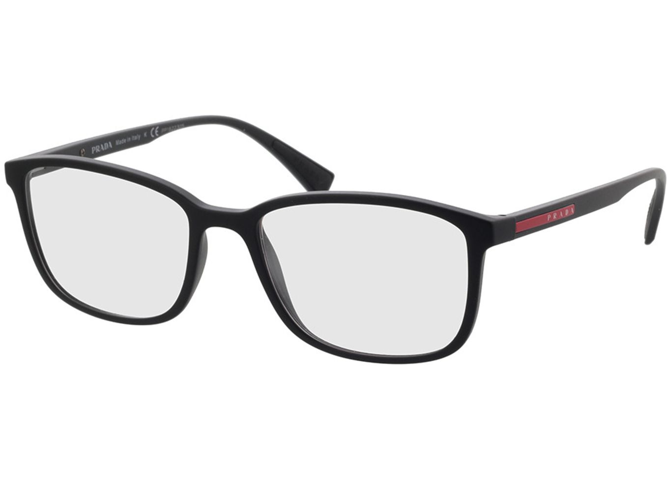 Prada Linea Rossa Lifestyle PS 04IV DG01O1 55-18 Brillengestell inkl. Gläser, Herren, Vollrand, Rechteckig