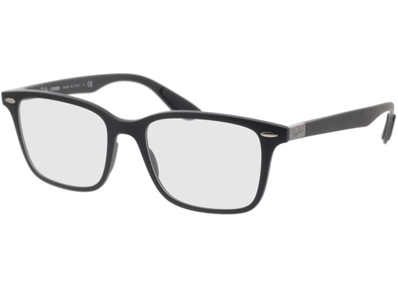 Ray-Ban Liteforce RX7144 5204 53-18 Brillengestell inkl. Gläser, Herren, Vollrand, Rechteckig