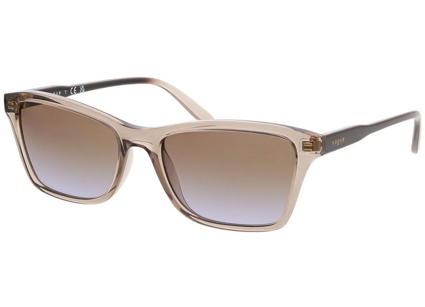 Vogue VO5551S 294068 54-17 Sonnenbrille mit Sehstärke erhältlich, Damen, Vollrand, Rechteckig