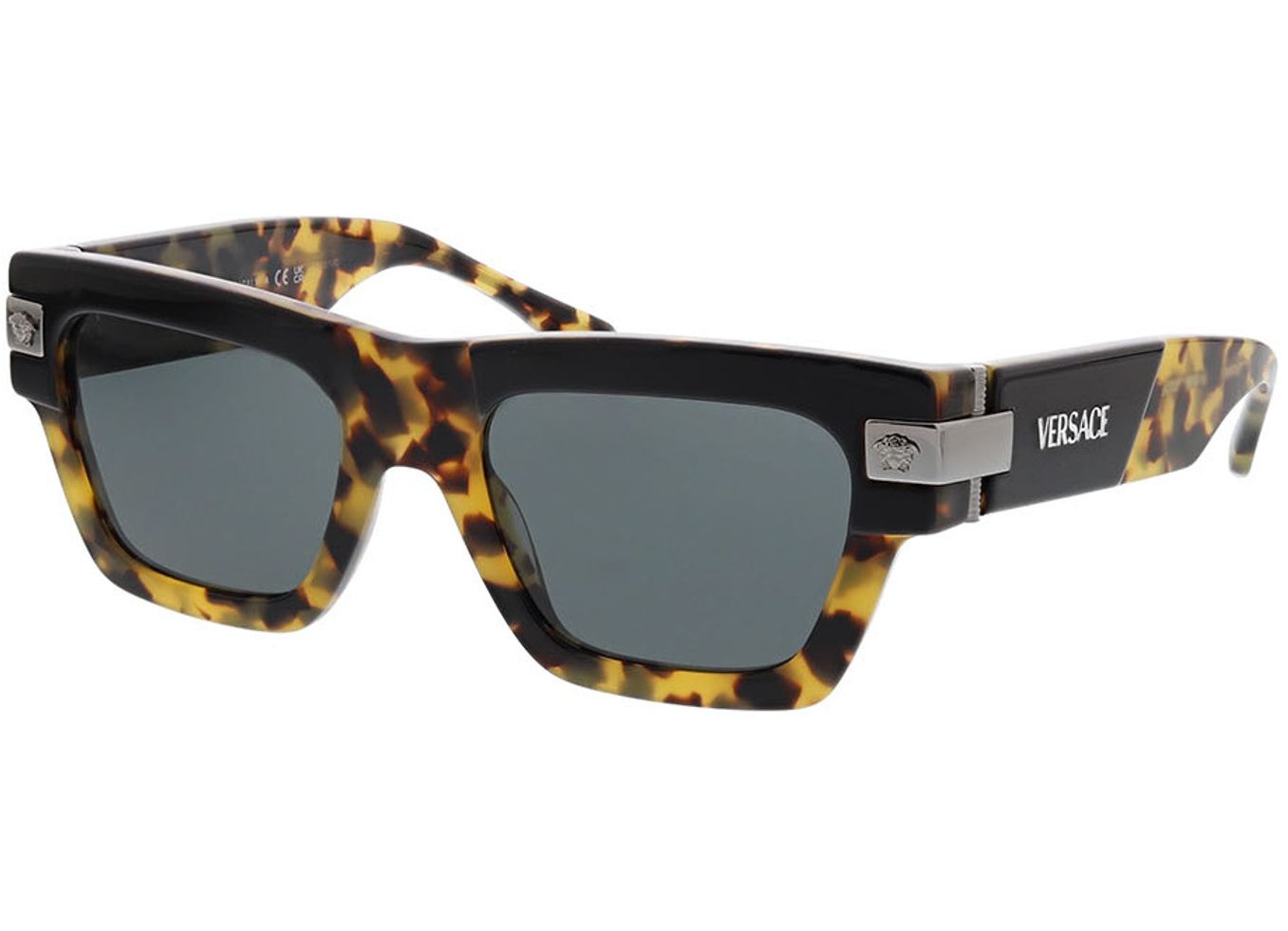 Versace VE4464 545687 52-20 Sonnenbrille mit Sehstärke erhältlich, Herren, Vollrand, Rechteckig