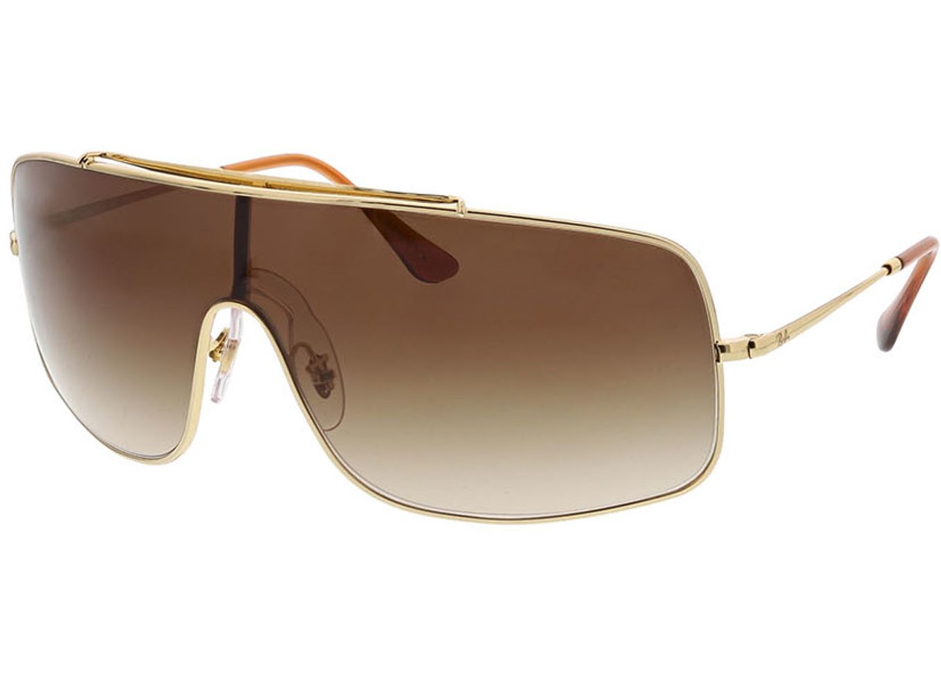 Ray-Ban Wings III RB3897 001/13 36-136 Sonnenbrille ohne Sehstärke, Damen/Herren, Vollrand, Mono