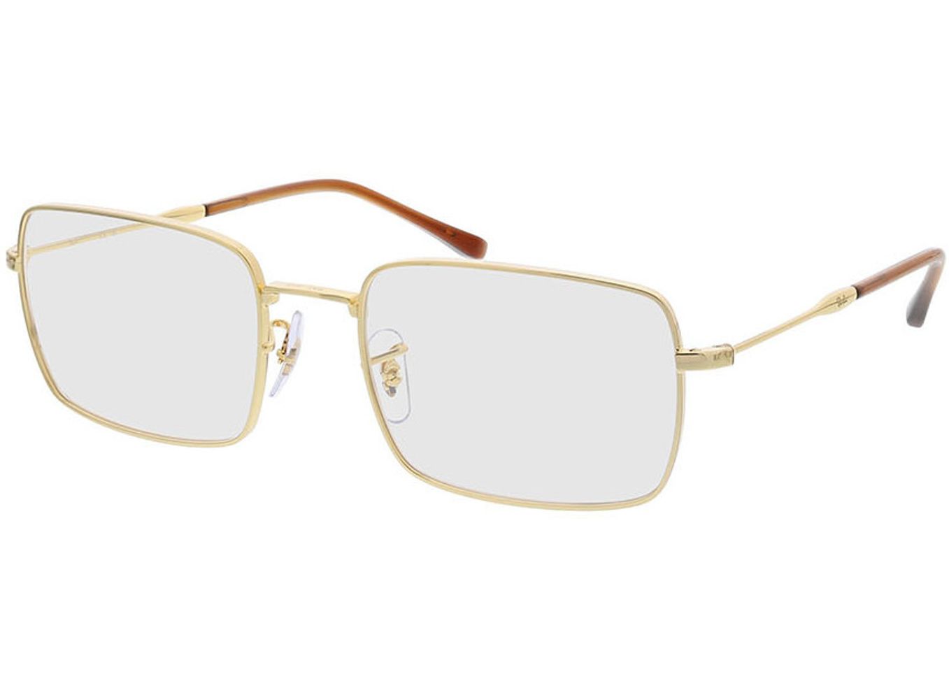 Ray-Ban RX6520 2500 55-20 Brillengestell inkl. Gläser, Damen/Herren, Vollrand, Rechteckig