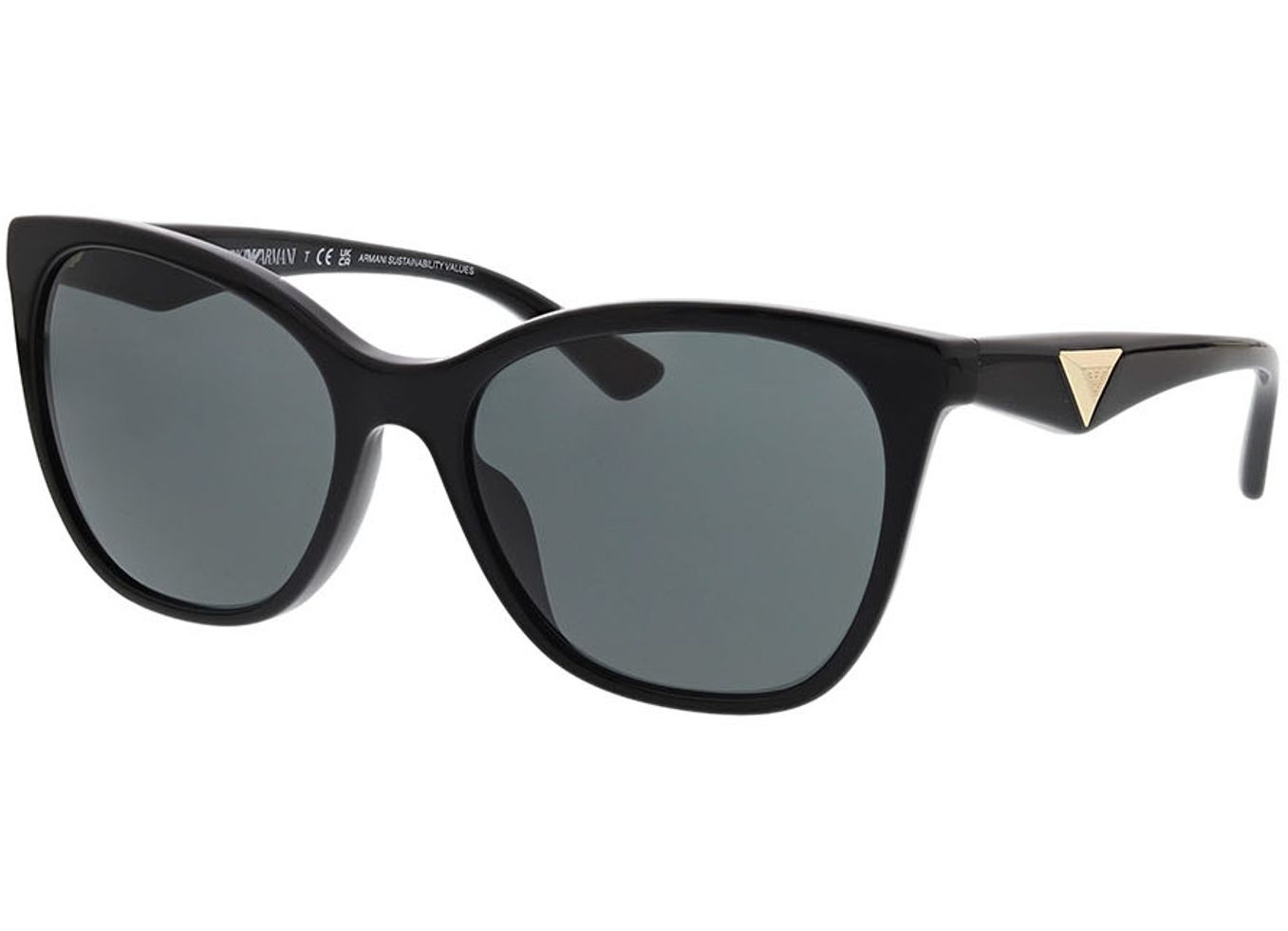 Emporio Armani EA4222U 501787 56-18 Sonnenbrille mit Sehstärke erhältlich, Damen, Vollrand, Cateye