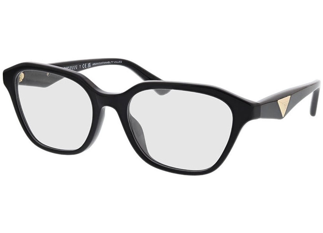 Emporio Armani EA3235U 5017 53-18 Brillengestell inkl. Gläser, Damen, Vollrand, geometric