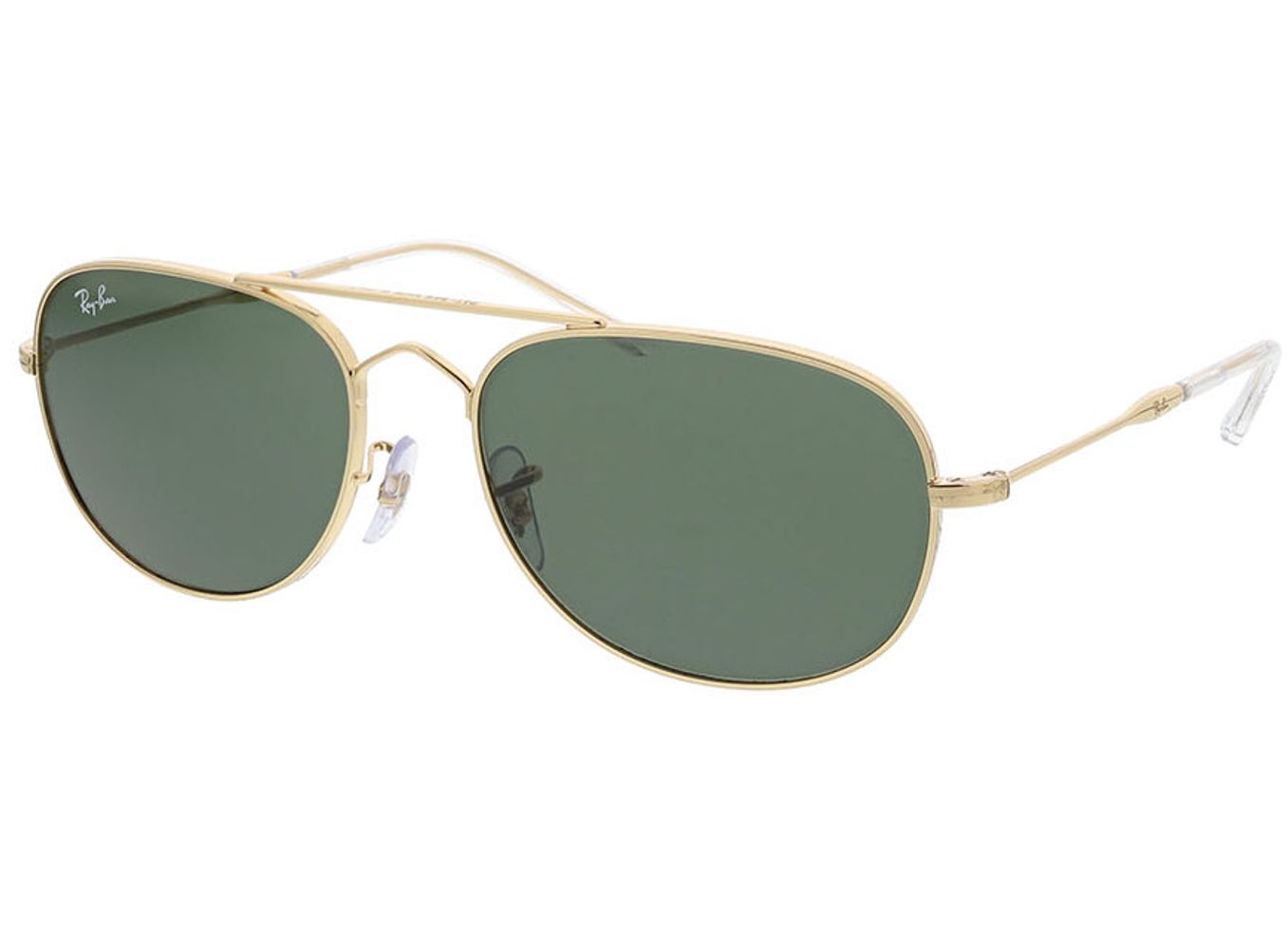 Ray-Ban Bain Bridge RB3735 001/31 57-17 Sonnenbrille mit Sehstärke erhältlich, Damen/Herren, Vollrand, Pilot