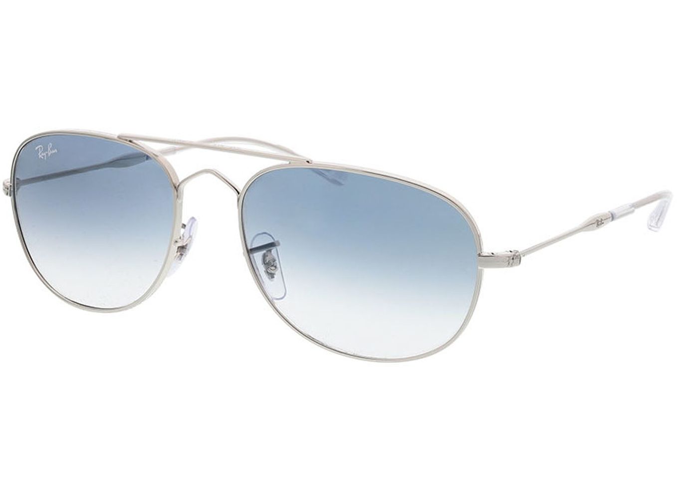 Ray-Ban Bain Bridge RB3735 003/3F 57-17 Sonnenbrille mit Sehstärke erhältlich, Damen/Herren, Vollrand, Pilot