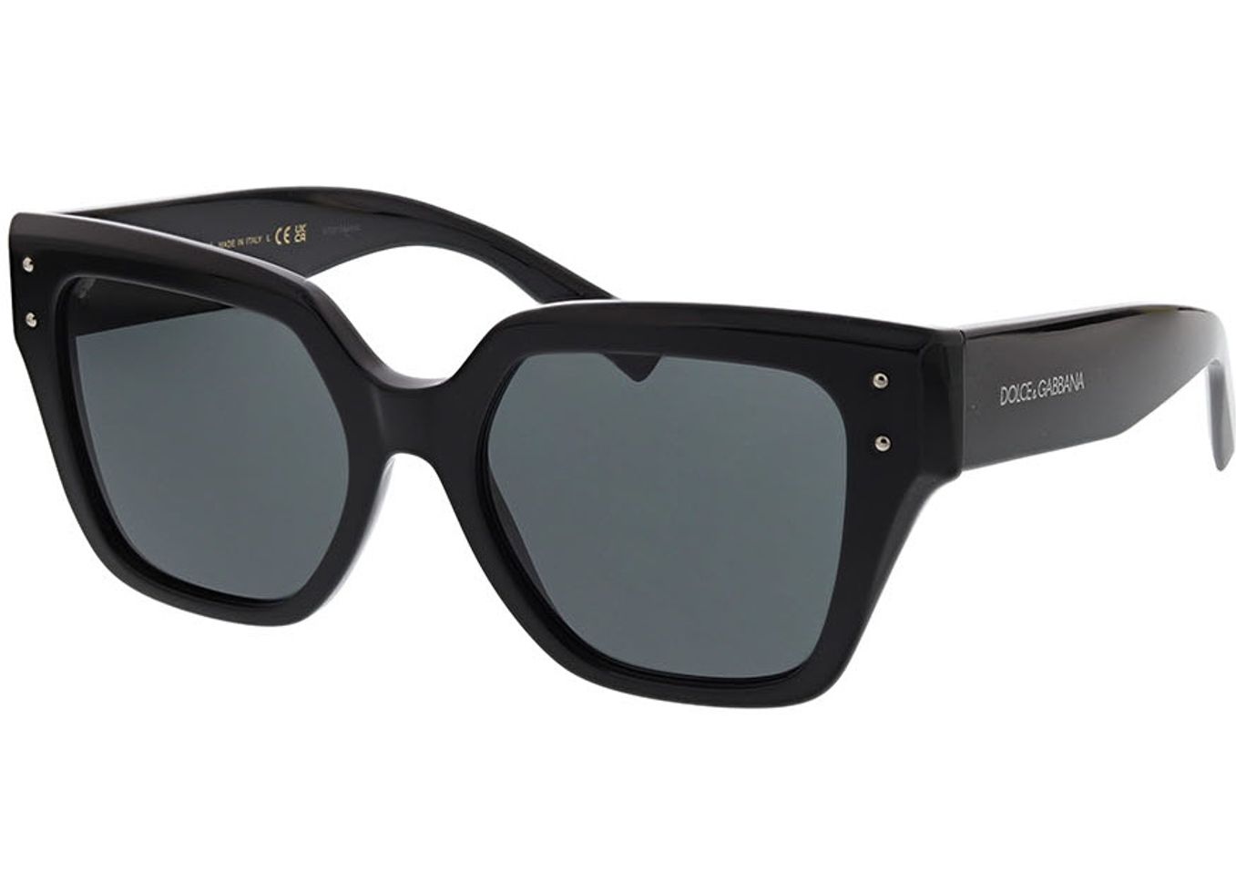 Dolce & Gabbana DG4471 501/87 52-18 Sonnenbrille ohne Sehstärke, Damen, Vollrand, Eckig