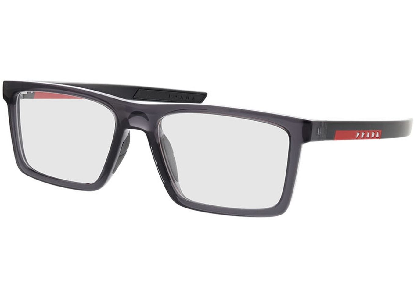 Prada Linea Rossa PS 02QV 01D1O1 54-17 Brillengestell inkl. Gläser, Herren, Vollrand, Rechteckig