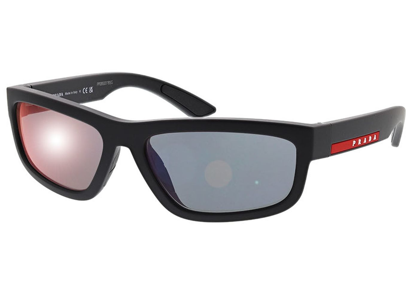 Prada Linea Rossa PS 05ZS DG008F 59-17 Sonnenbrille ohne Sehstärke, Herren, Vollrand, Rechteckig