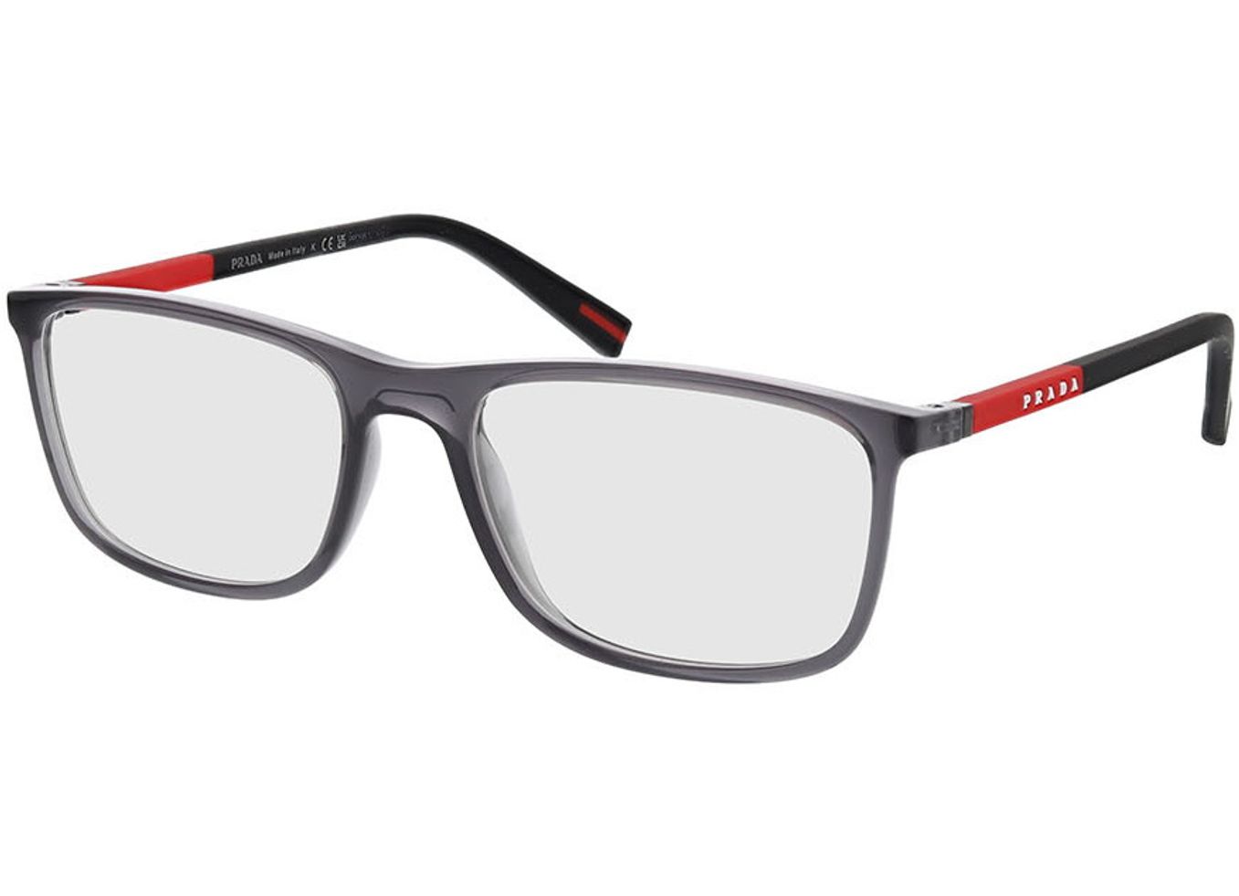 Prada Linea Rossa PS 03QV 01D1O1 55-18 Brillengestell inkl. Gläser, Herren, Vollrand, Rechteckig