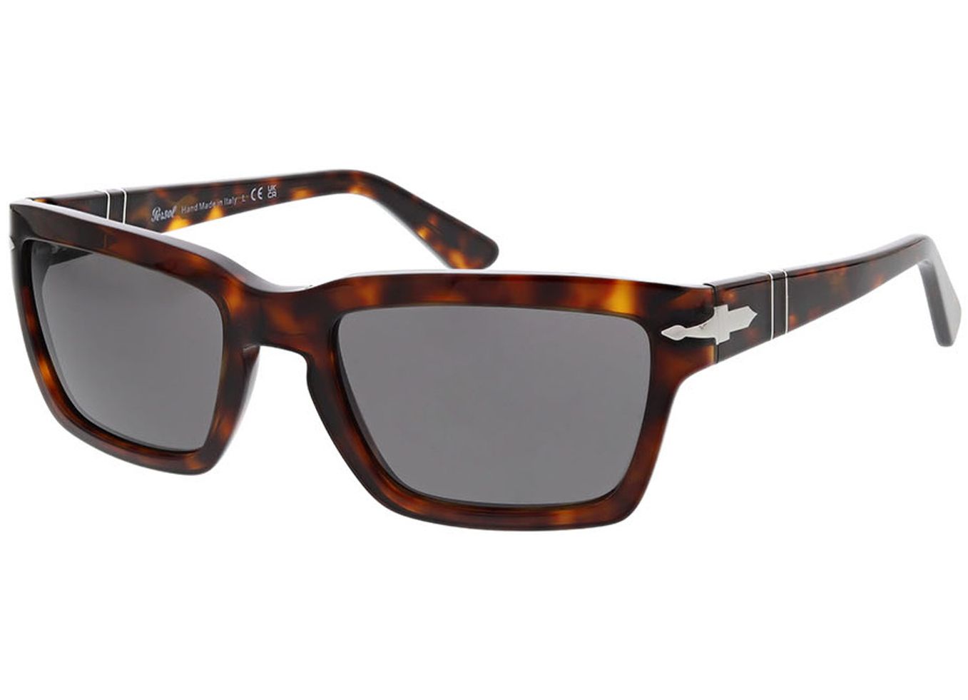 Persol PO3363S 24/B1 55-20 Sonnenbrille mit Sehstärke erhältlich, Herren, Vollrand, Rechteckig