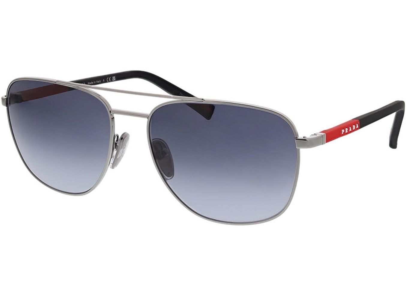 Prada Linea Rossa PS 54ZS 5AV09U 60-17 Sonnenbrille ohne Sehstärke, Herren, Vollrand, oval