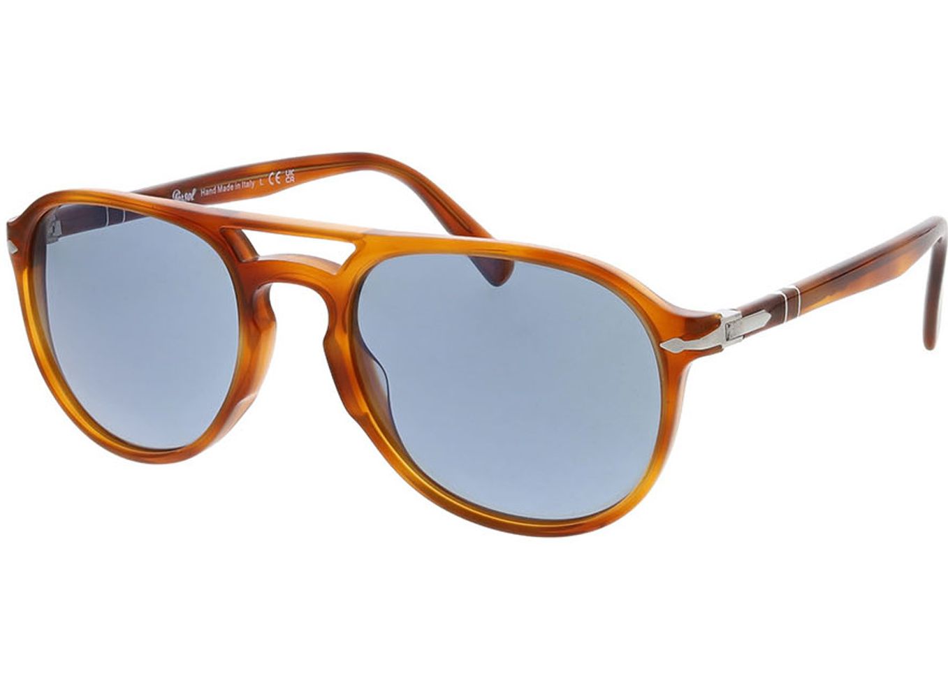 Persol PO3235S 96/56 55-20 Sonnenbrille mit Sehstärke erhältlich, Damen/Herren, Vollrand, Pilot