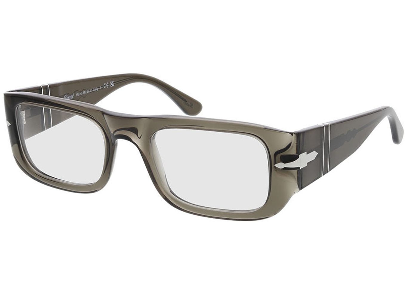 Persol Wes PO3362V 1103 52-21 Brillengestell inkl. Gläser, Damen/Herren, Vollrand, Rechteckig