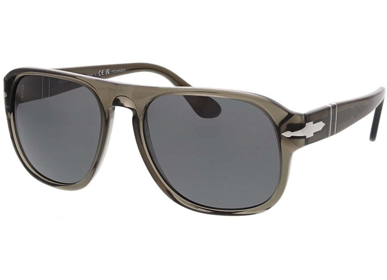 Persol Jean PO3310S 110348 57-18 Sonnenbrille mit Sehstärke erhältlich, Damen/Herren, Vollrand, Pilot