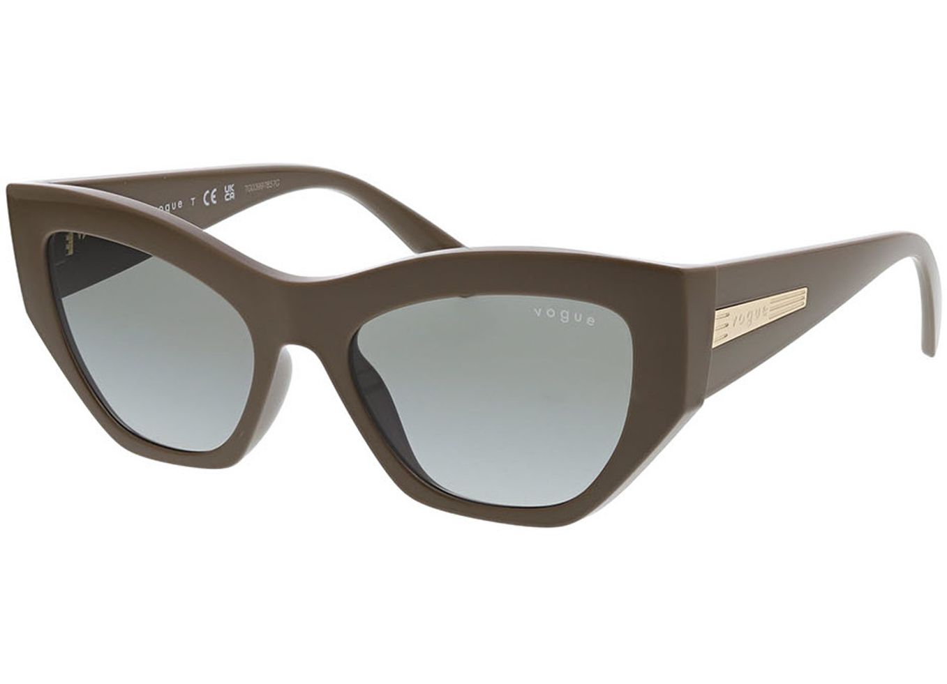 Vogue VO5607S 317511 53-18 Sonnenbrille mit Sehstärke erhältlich, Damen, Vollrand, geometric