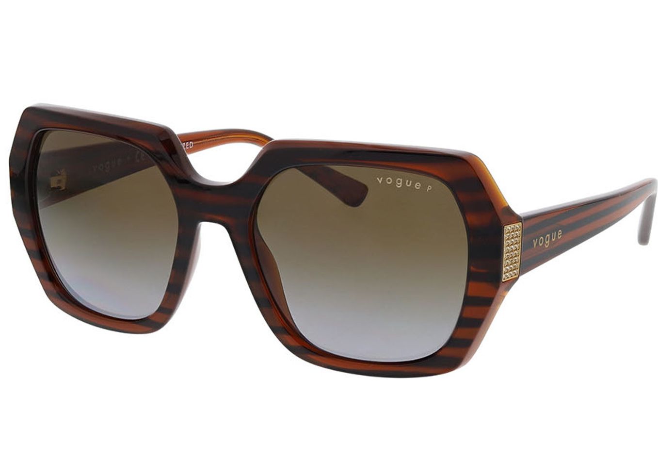 Vogue VO5612SB 2571T5 55-19 Sonnenbrille mit Sehstärke erhältlich, Damen, Vollrand, geometric