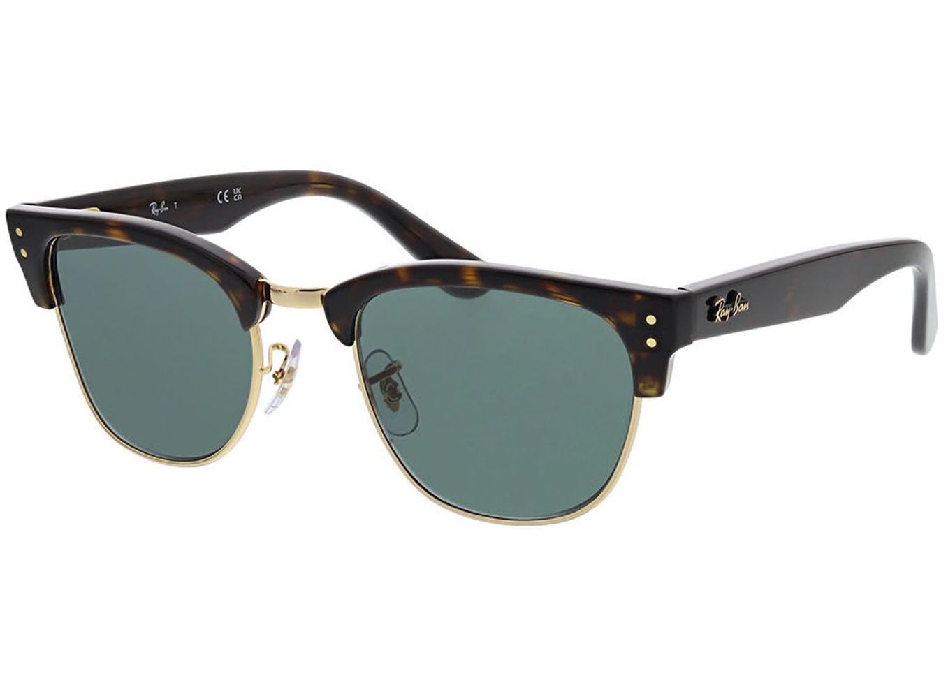 Ray-Ban Clubmaster Reverse RBR0504S 1359VR 51-21 Sonnenbrille ohne Sehstärke, Damen/Herren, Vollrand, Eckig