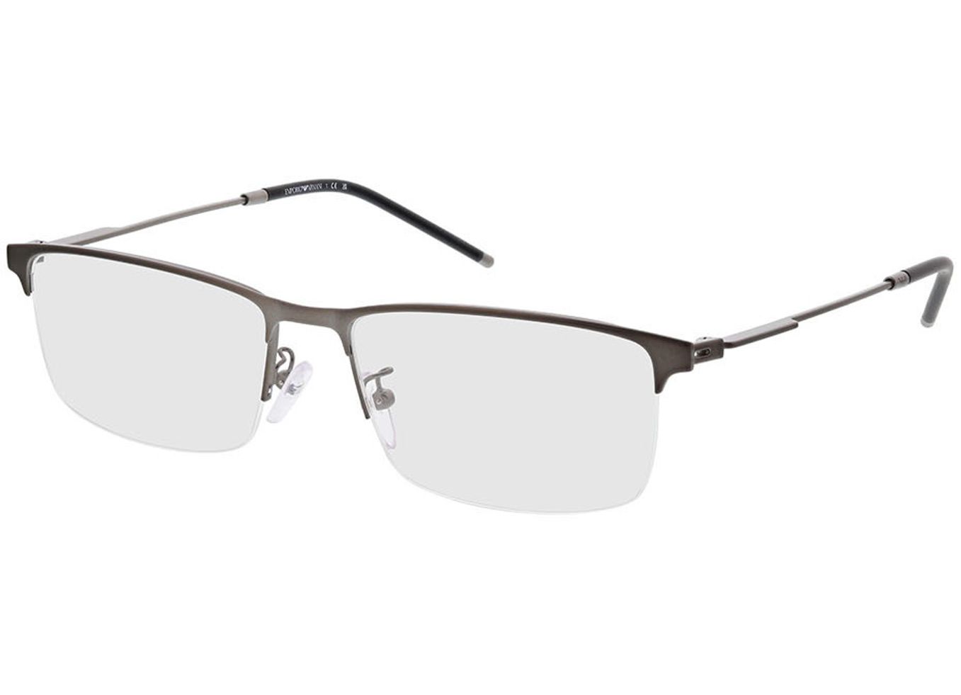 Emporio Armani EA1168D 3003 56-17 Brillengestell inkl. Gläser, Herren, Halbrand, Rechteckig