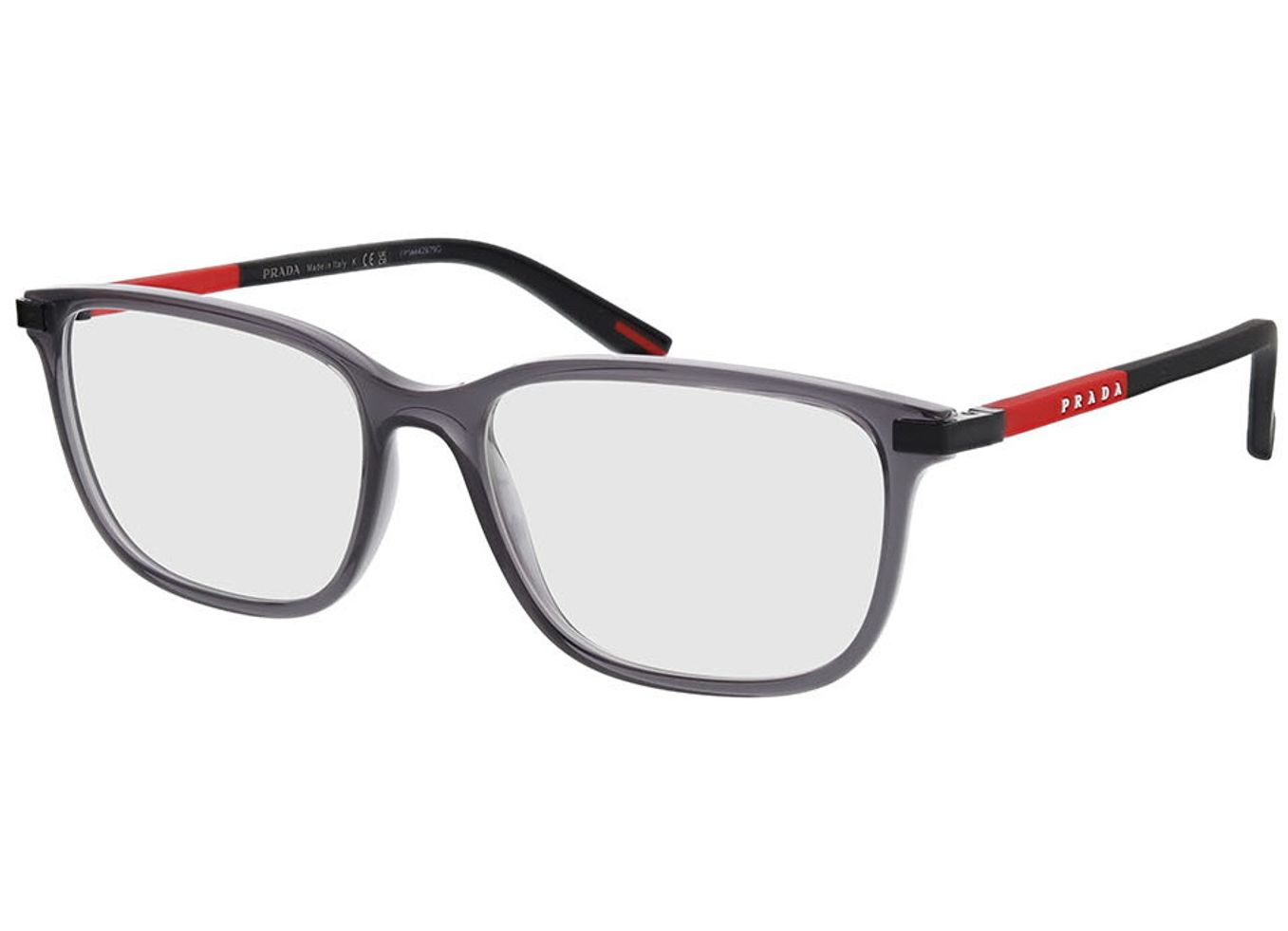 Prada Linea Rossa PS 02RV 01D1O1 56-17 Brillengestell inkl. Gläser, Herren, Vollrand, Rechteckig