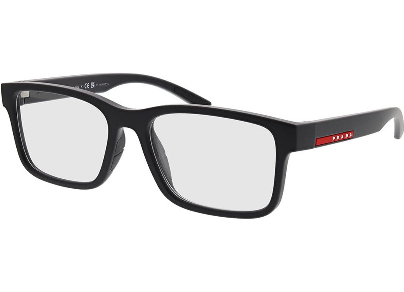 Prada Linea Rossa PS 01RV DG01O1 56-18 Brillengestell inkl. Gläser, Herren, Vollrand, Rechteckig