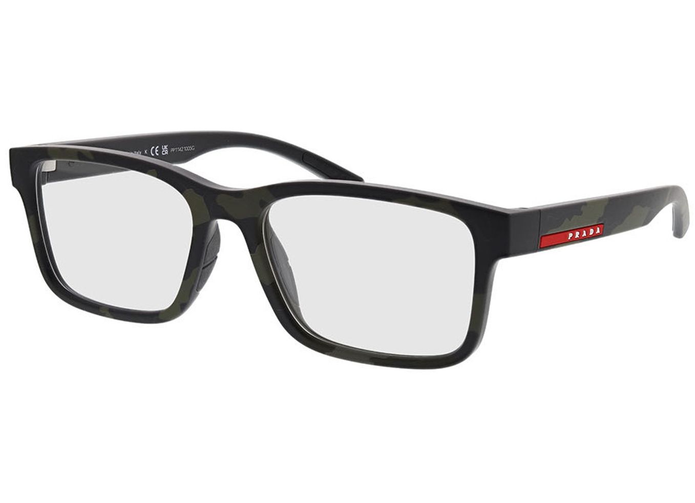 Prada Linea Rossa PS 01RV 14X1O1 56-18 Brillengestell inkl. Gläser, Herren, Vollrand, Rechteckig