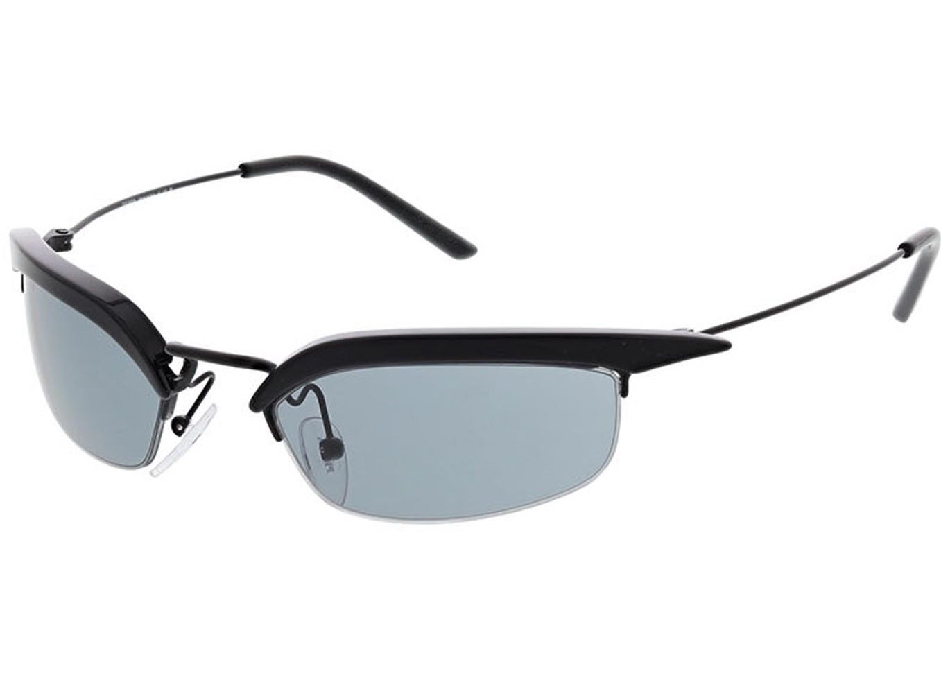 Prada PR B50S 1AB3C2 52-19 Sonnenbrille ohne Sehstärke, Damen, Halbrand, Rechteckig