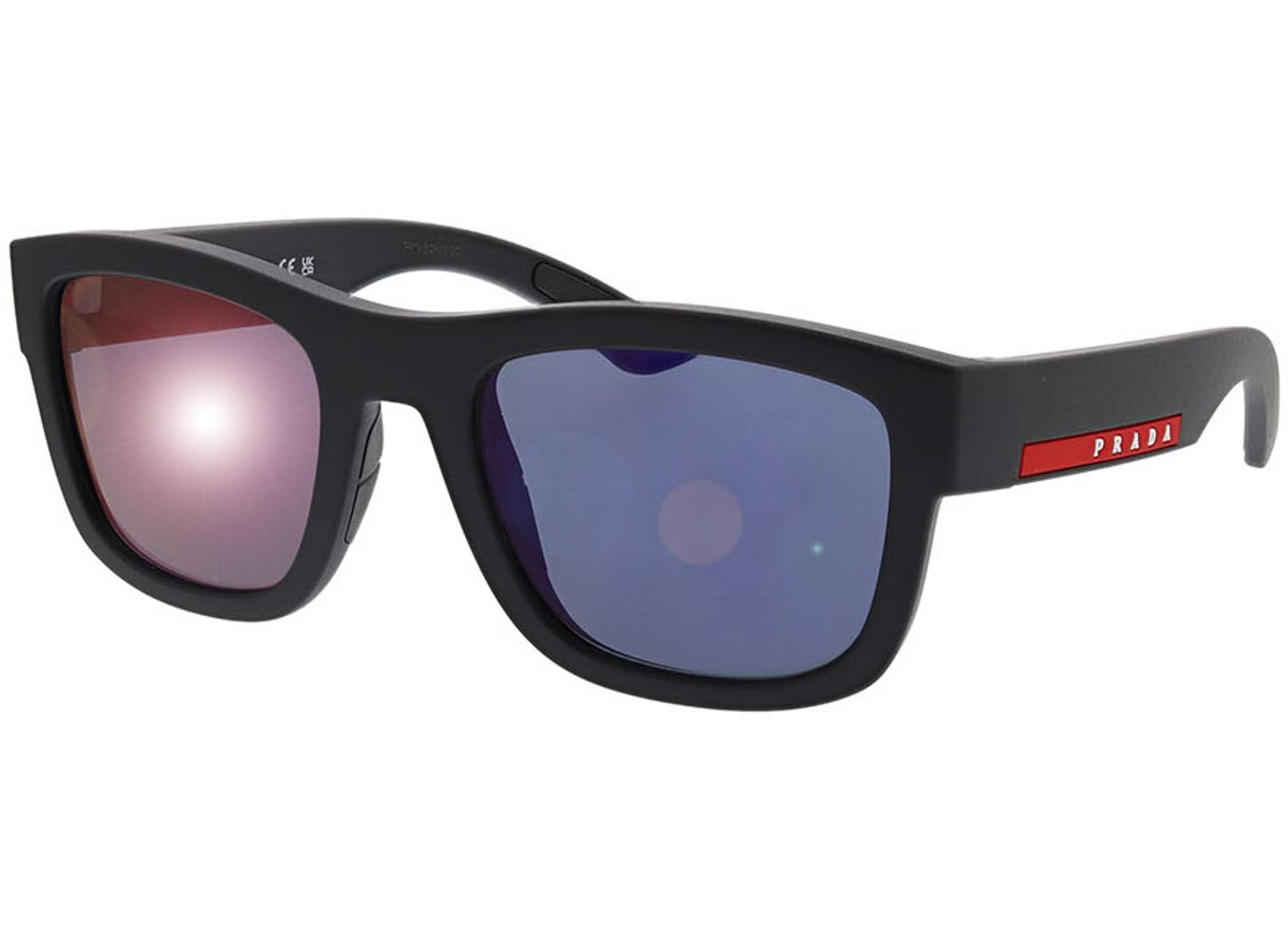 Prada Linea Rossa PS 01ZS 1BO05U 53-21 Sonnenbrille mit Sehstärke erhältlich, Herren, Vollrand, Eckig