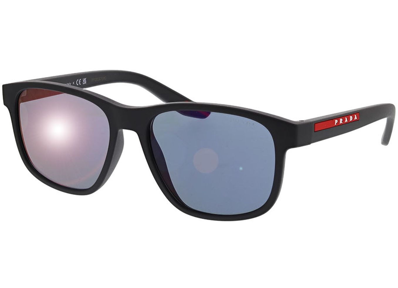 Prada Linea Rossa PS 06YS 1BO10J 56-17 Sonnenbrille mit Sehstärke erhältlich, Herren, Vollrand, Rechteckig