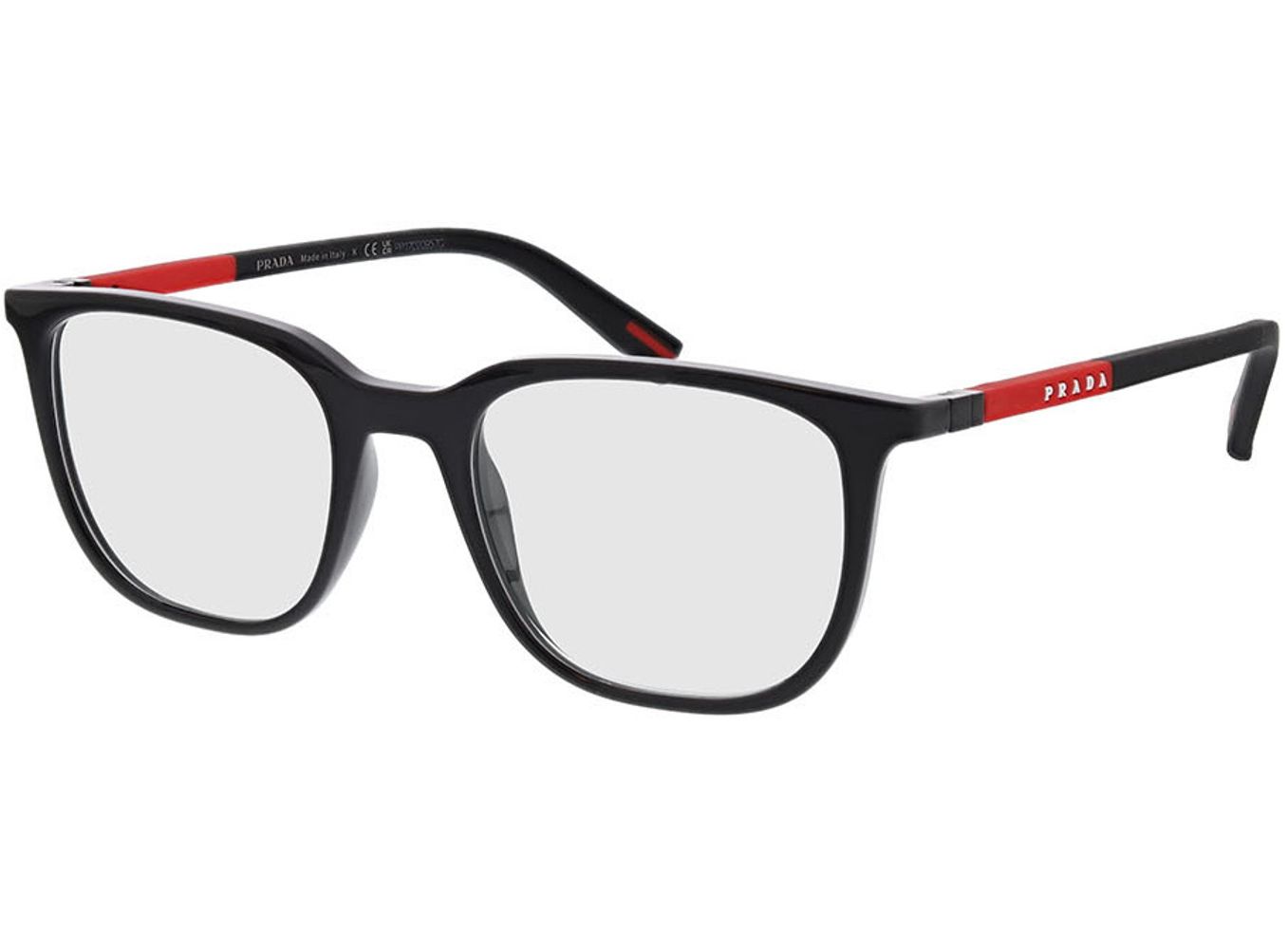 Prada Linea Rossa PS 04RV 1AB1O1 50-19 Brillengestell inkl. Gläser, Herren, Vollrand, Eckig