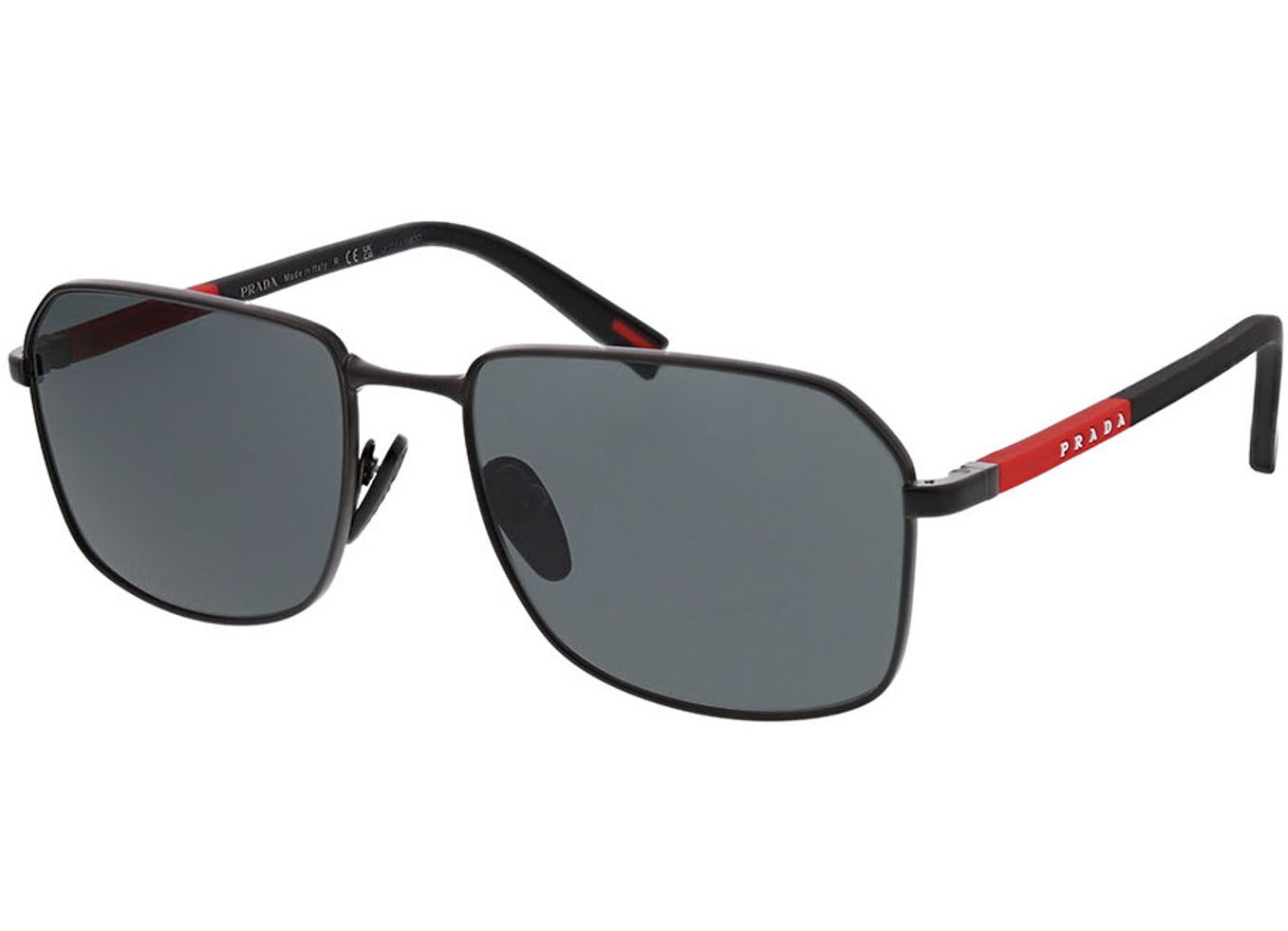 Prada Linea Rossa PS A51S 1BO06F 57-18 Sonnenbrille mit Sehstärke erhältlich, Herren, Vollrand, Rechteckig