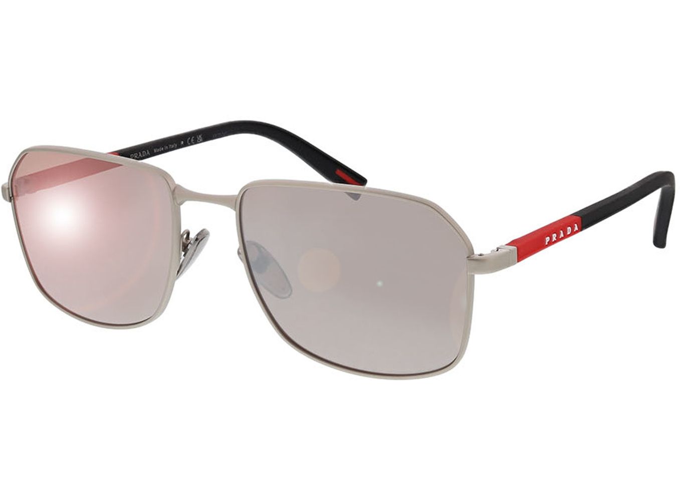 Prada Linea Rossa PS A51S 18X80I 57-18 Sonnenbrille mit Sehstärke erhältlich, Herren, Vollrand, Rechteckig