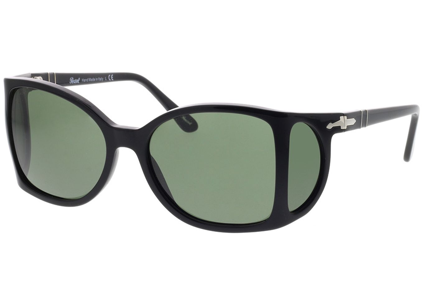 Persol PO0005 95/31 54-17 Sonnenbrille ohne Sehstärke, Herren, Vollrand, Rund