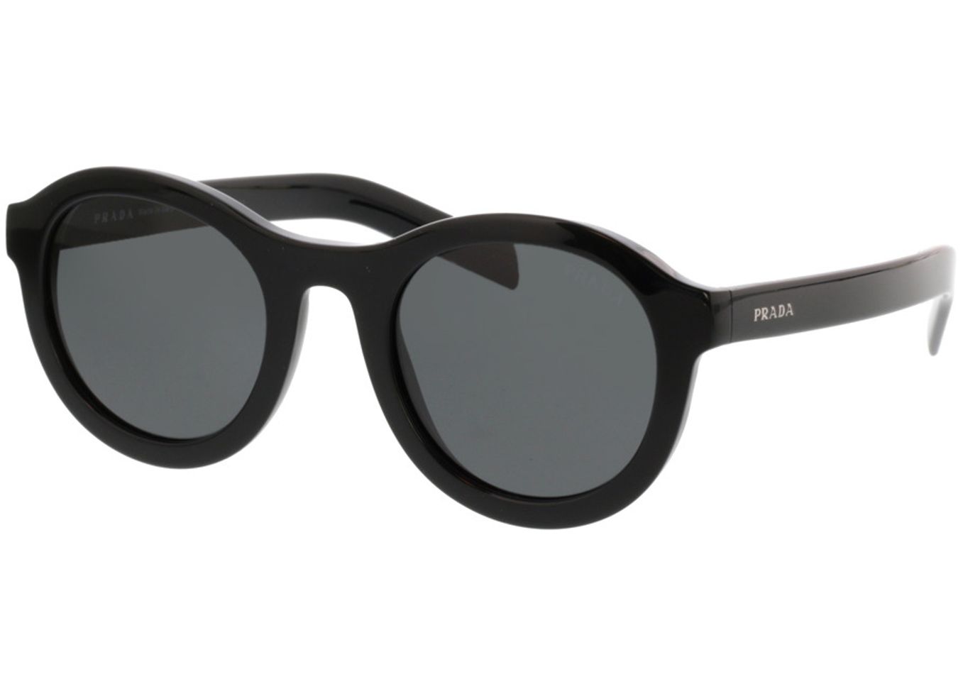 Prada PR 24VS 1AB5S0 49-23 Sonnenbrille ohne Sehstärke, Damen/Herren, Vollrand, Rund