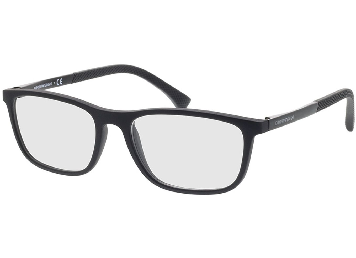 Emporio Armani EA3069 5001 53-17 Brillengestell inkl. Gläser, Herren, Vollrand, Rechteckig