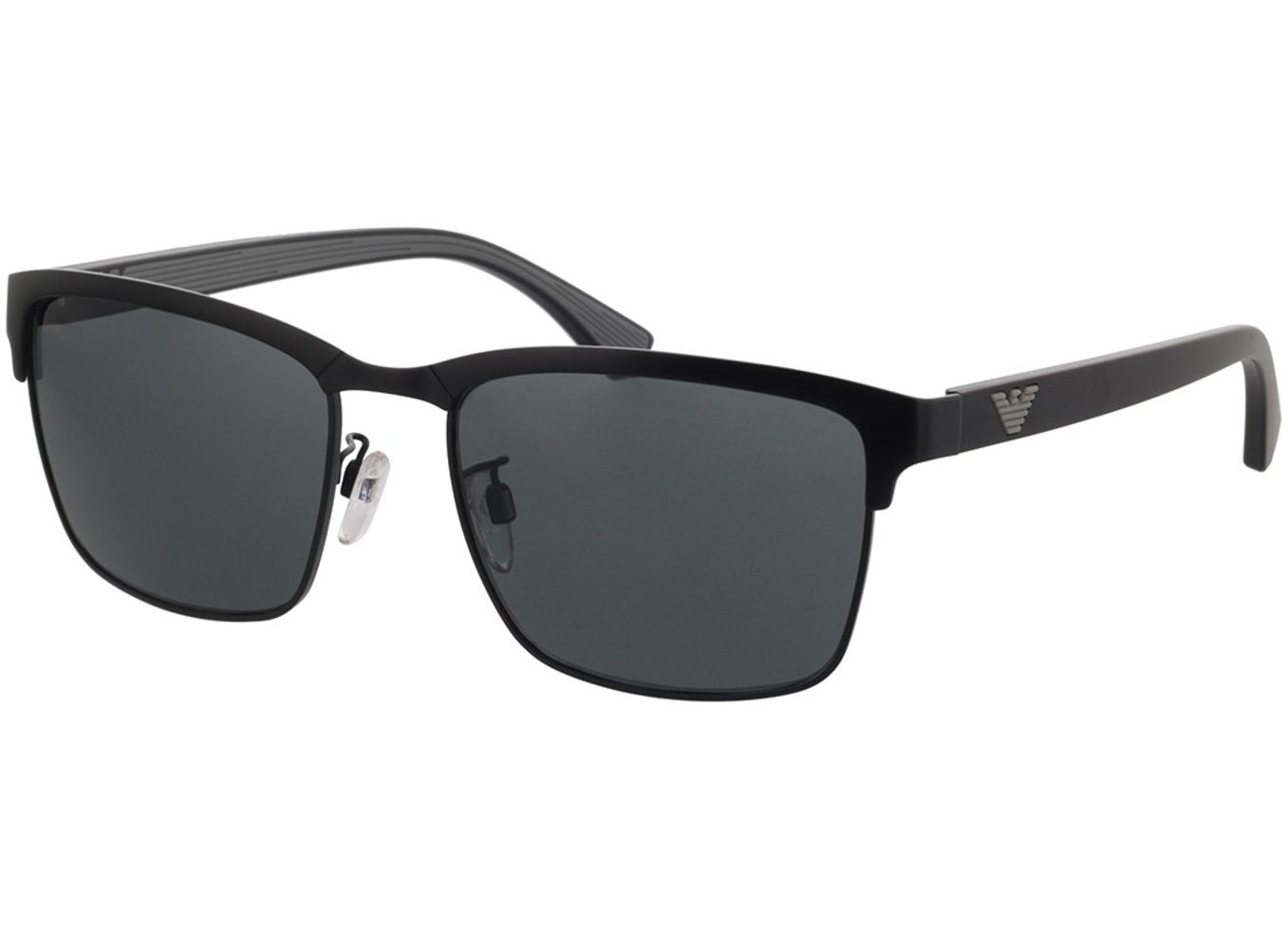 Emporio Armani EA2087 301487 56-18 Sonnenbrille ohne Sehstärke, Herren, Vollrand, browline