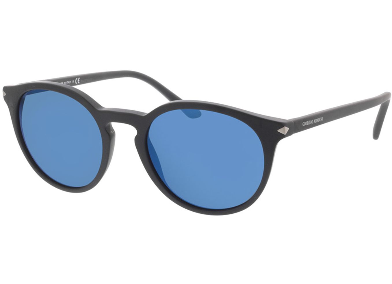 Giorgio Armani AR8122 504255 52-20 Sonnenbrille ohne Sehstärke, Herren, Vollrand, Rund