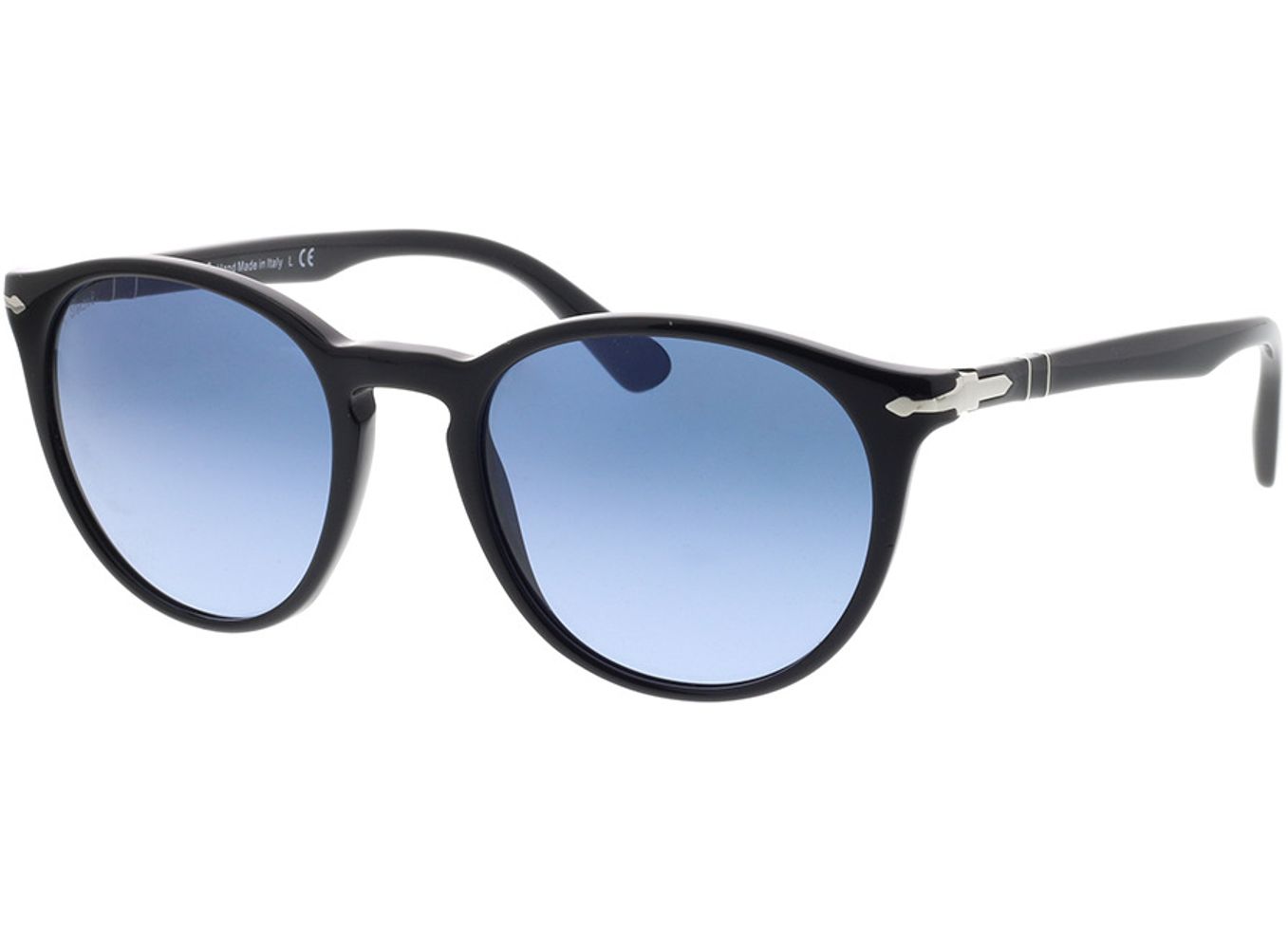 Persol PO3152S 9014Q8 52-20 Sonnenbrille ohne Sehstärke, Herren, Vollrand, panto