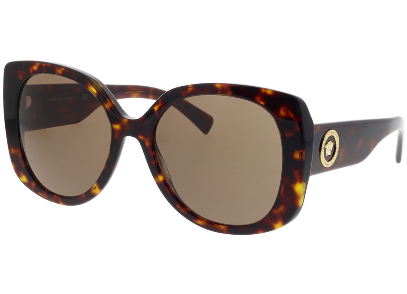 Versace VE4387 108/73 56-19 Sonnenbrille mit Sehstärke erhältlich, Damen, Vollrand, Eckig