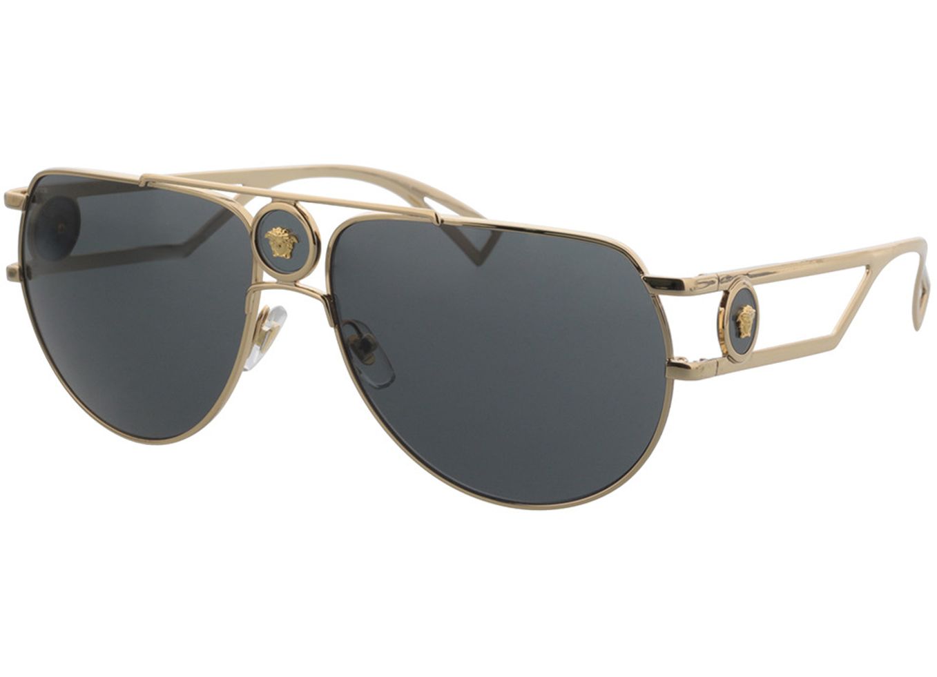 Versace VE2225 100287 60-15 Sonnenbrille mit Sehstärke erhältlich, Herren, Vollrand, Pilot