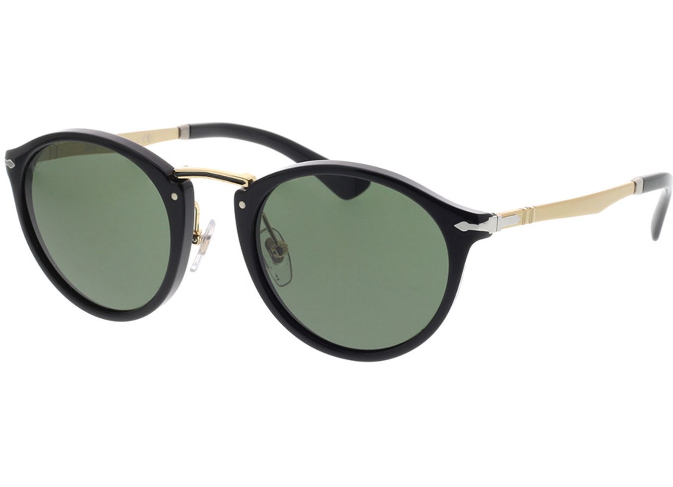 Persol PO3248S 95/31 49-22 Sonnenbrille mit Sehstärke erhältlich, Damen/Herren, Vollrand, Rund