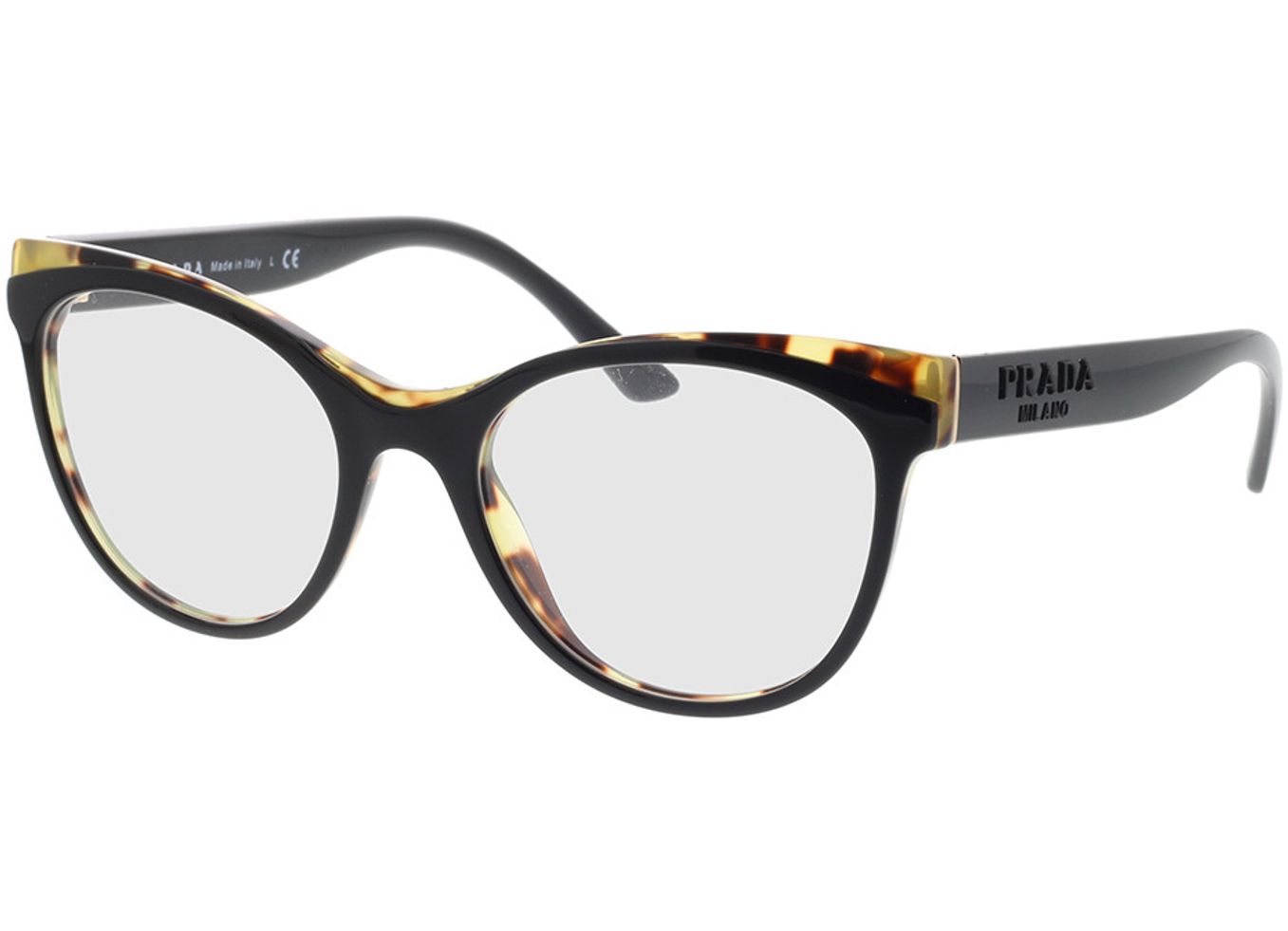 Prada PR 05WV 3891O1 53-19 Brillengestell inkl. Gläser, Damen, Vollrand, Cateye