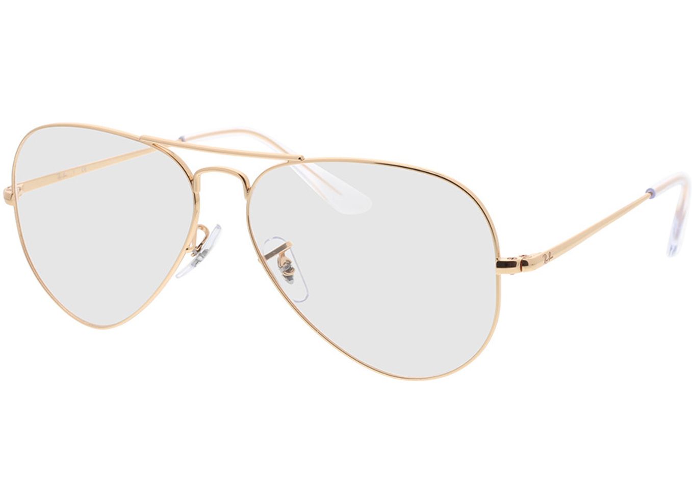 Ray-Ban Aviator RX6489 3094 58-14 Brillengestell inkl. Gläser, Damen/Herren, Vollrand, Pilot