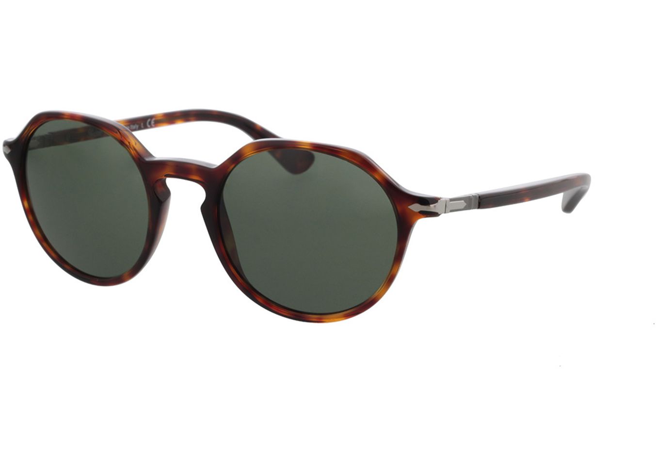 Persol PO3255S 24/31 51-20 Sonnenbrille mit Sehstärke erhältlich, Damen/Herren, Vollrand, Rund