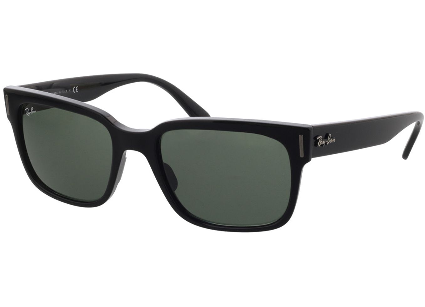 Ray-Ban Jeffrey RB2190 901/31 55-20 Sonnenbrille mit Sehstärke erhältlich, Herren, Vollrand, Eckig