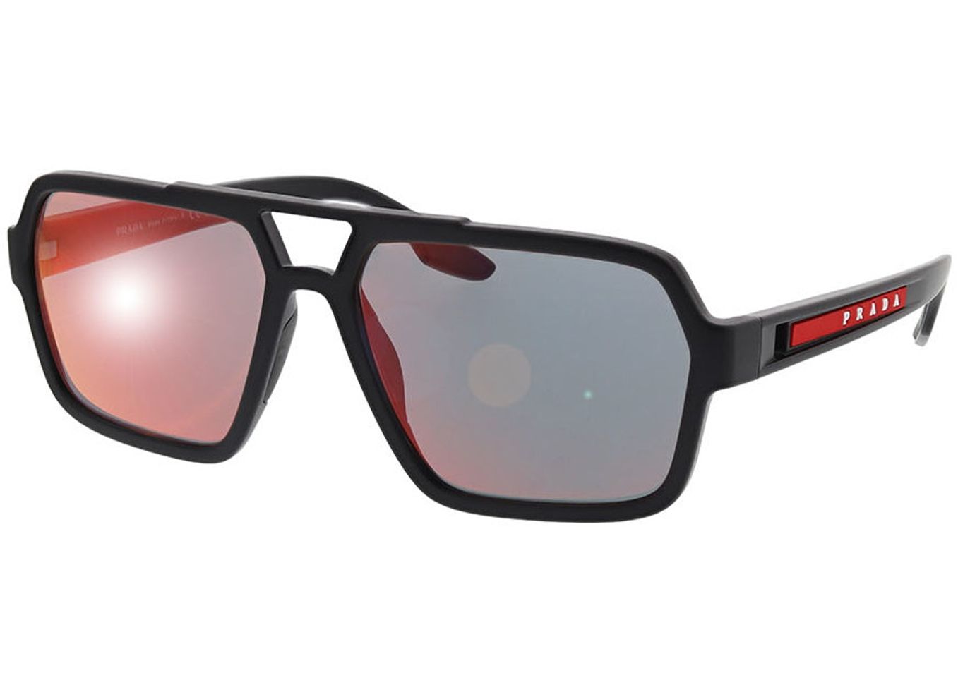 Prada Linea Rossa PS 01XS DG008F 59-16 Sonnenbrille mit Sehstärke erhältlich, Herren, Vollrand, Rechteckig