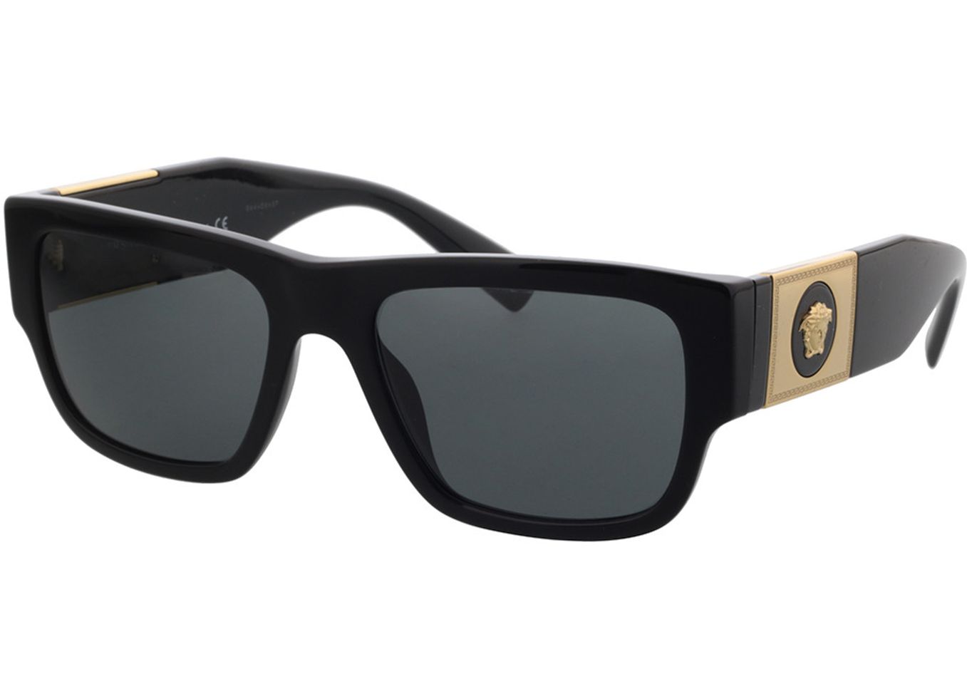 Versace VE4406 GB1/87 56-19 Sonnenbrille mit Sehstärke erhältlich, Herren, Vollrand, Eckig