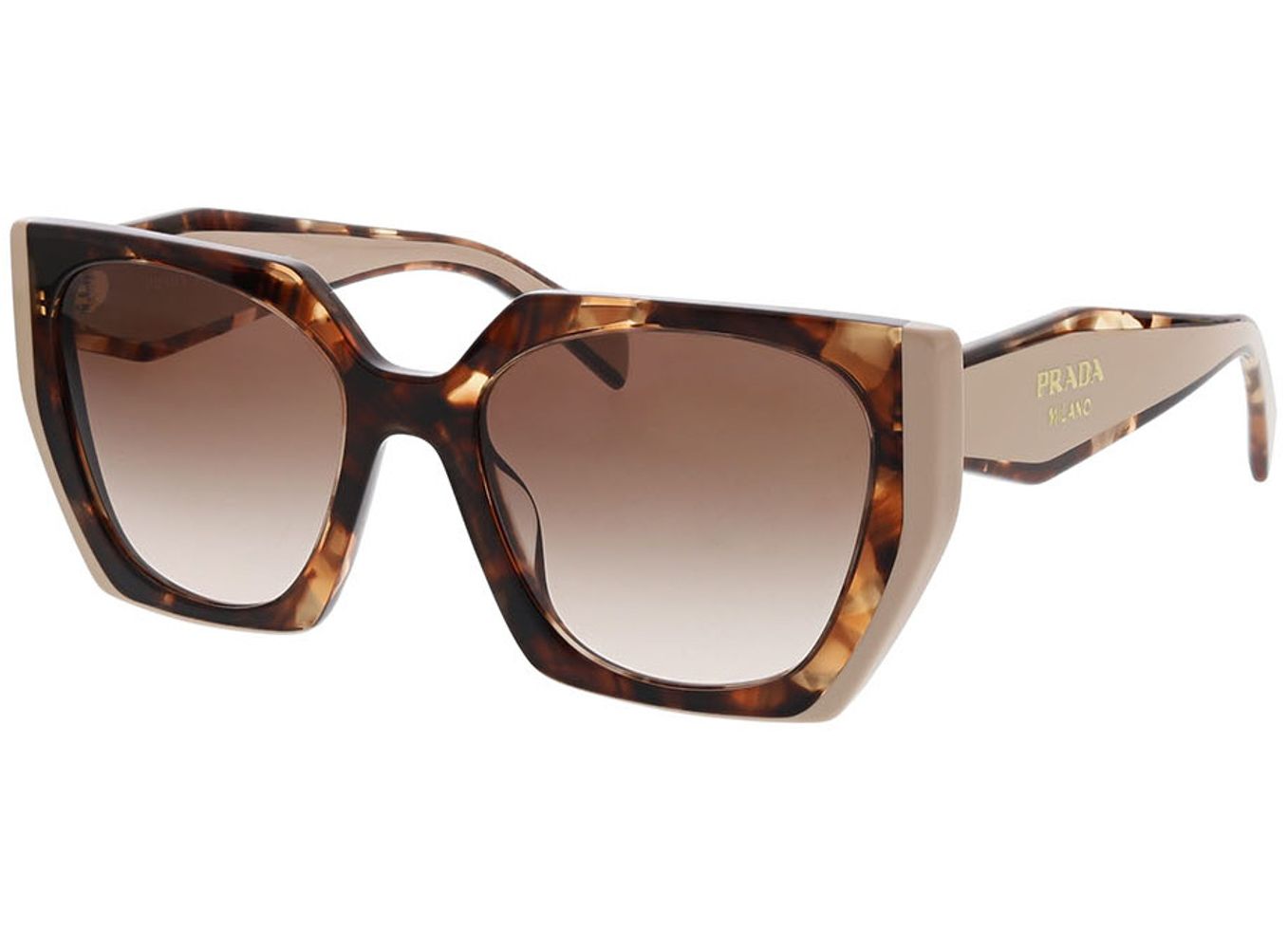 Prada PR 15WS 01R0A6 54-19 Sonnenbrille mit Sehstärke erhältlich, Damen, Vollrand, Rechteckig