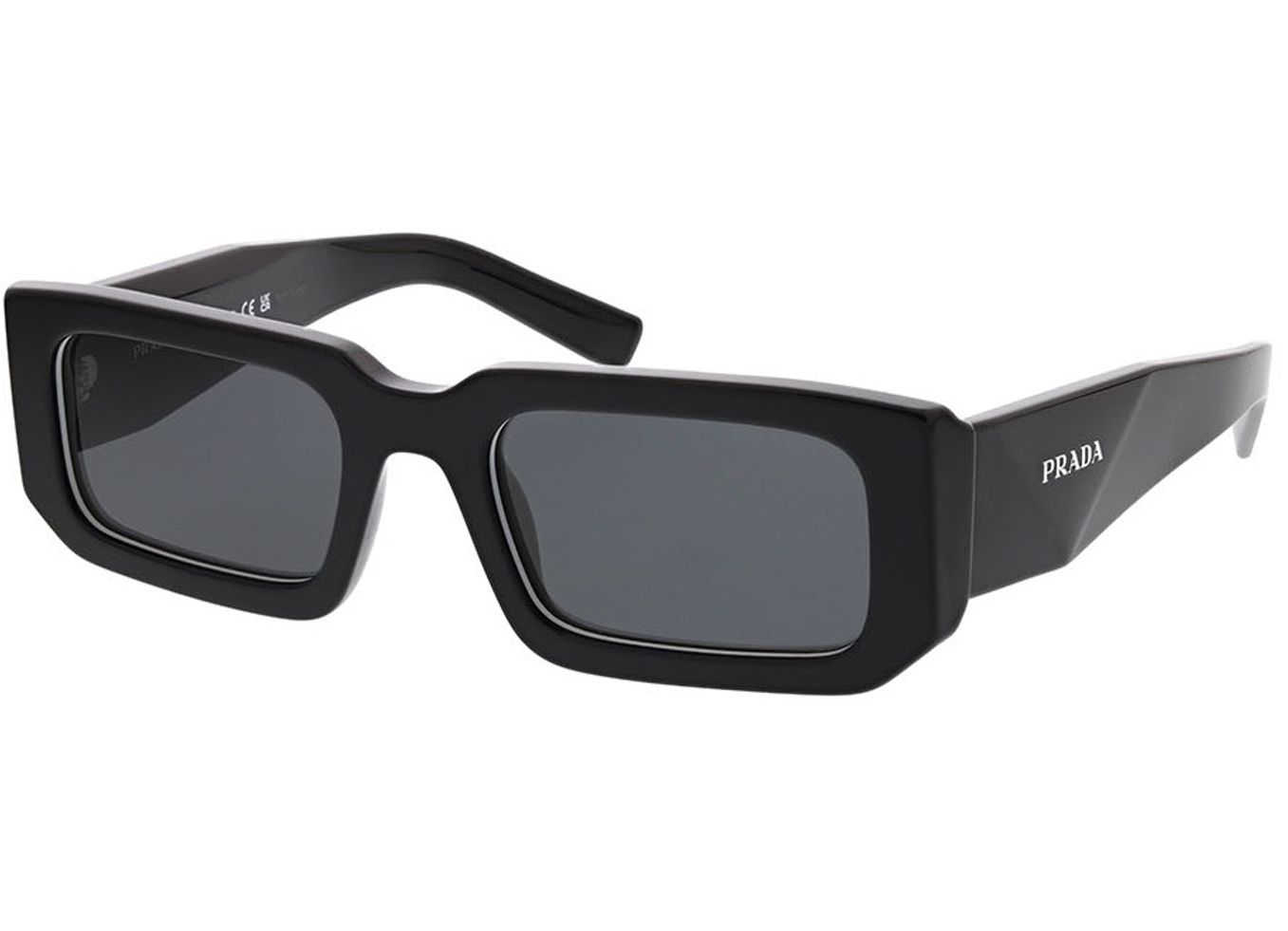 Prada PR 06YS 09Q5S0 53-21 Sonnenbrille mit Sehstärke erhältlich, Herren, Vollrand, Rechteckig